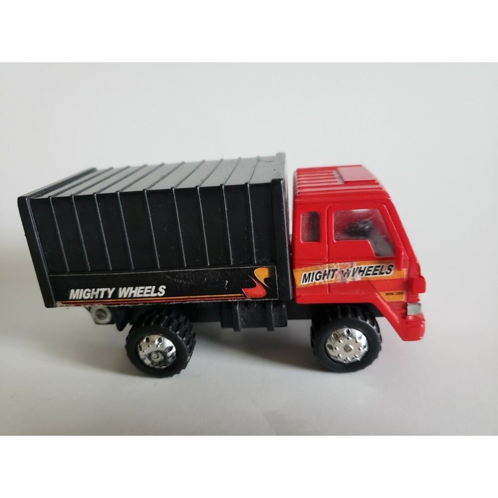Mighty Wheels Soma  Plastic 4.7"Transport Truck Black/RED 2003